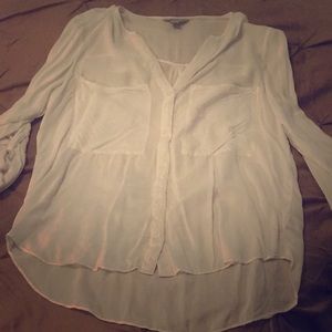 White loose blouse